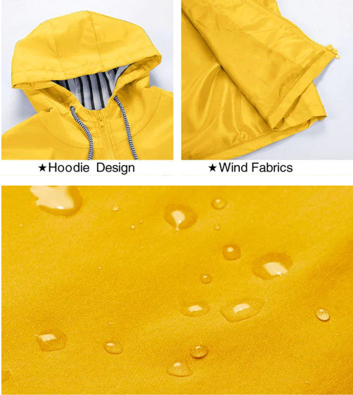 Veste imperméable coupe-vent légère