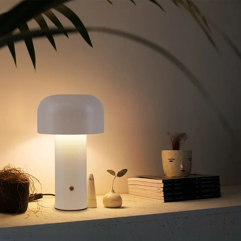 Lampe de chevet LED champignon design