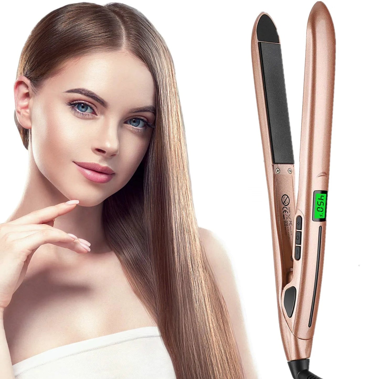 SmartWave™ – 2-in-1 Hair Straightener with Ceramic & LCD Technology