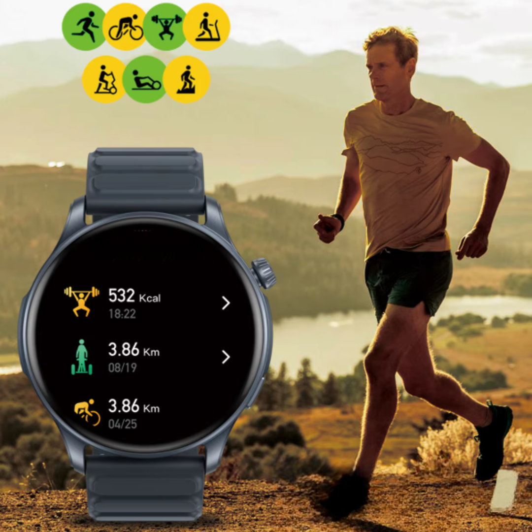 Montre connectée fitness à écran tactile