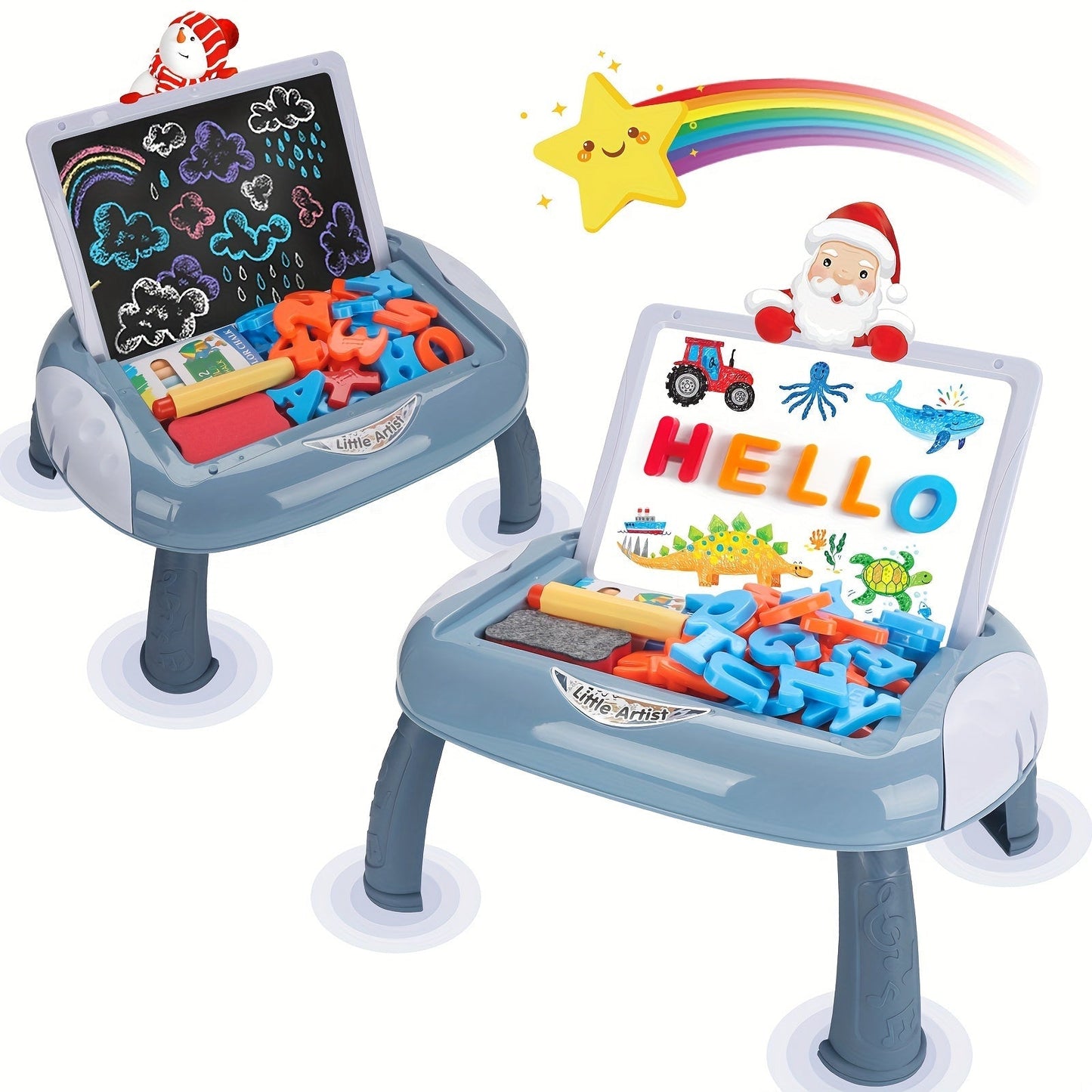 Reversible Black and White School Board with Accessories