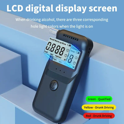 AlcoZen™ – Portable Electronic Breathalyzer with Precise LCD Display