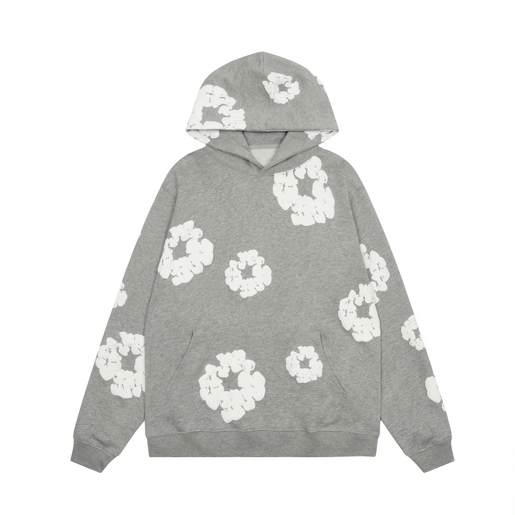 Elegant Floral Men's Sweatshirt – Chic Comfortable Spring Wear