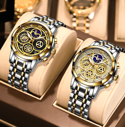 Montre chronographe élégante à quartz analogique
