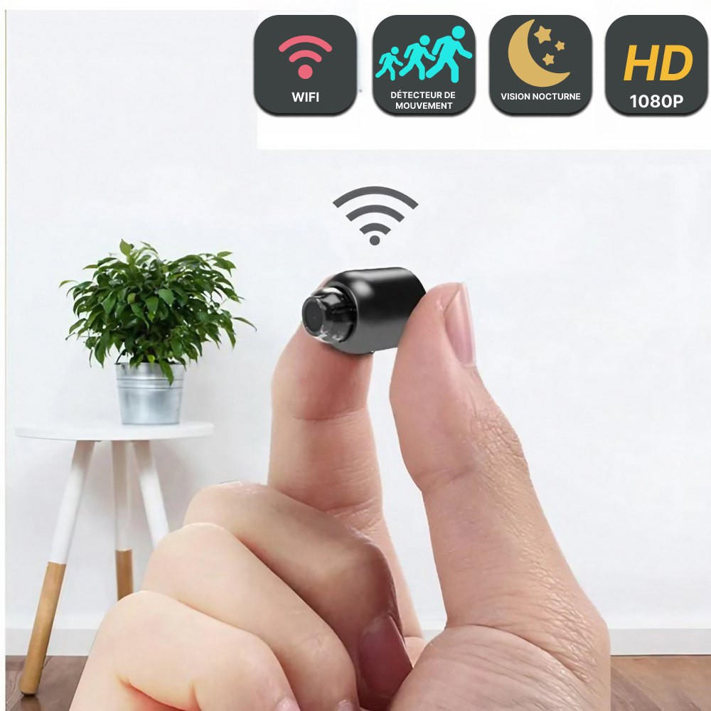 Mini caméra espion sans fil HD à contrôle à distance